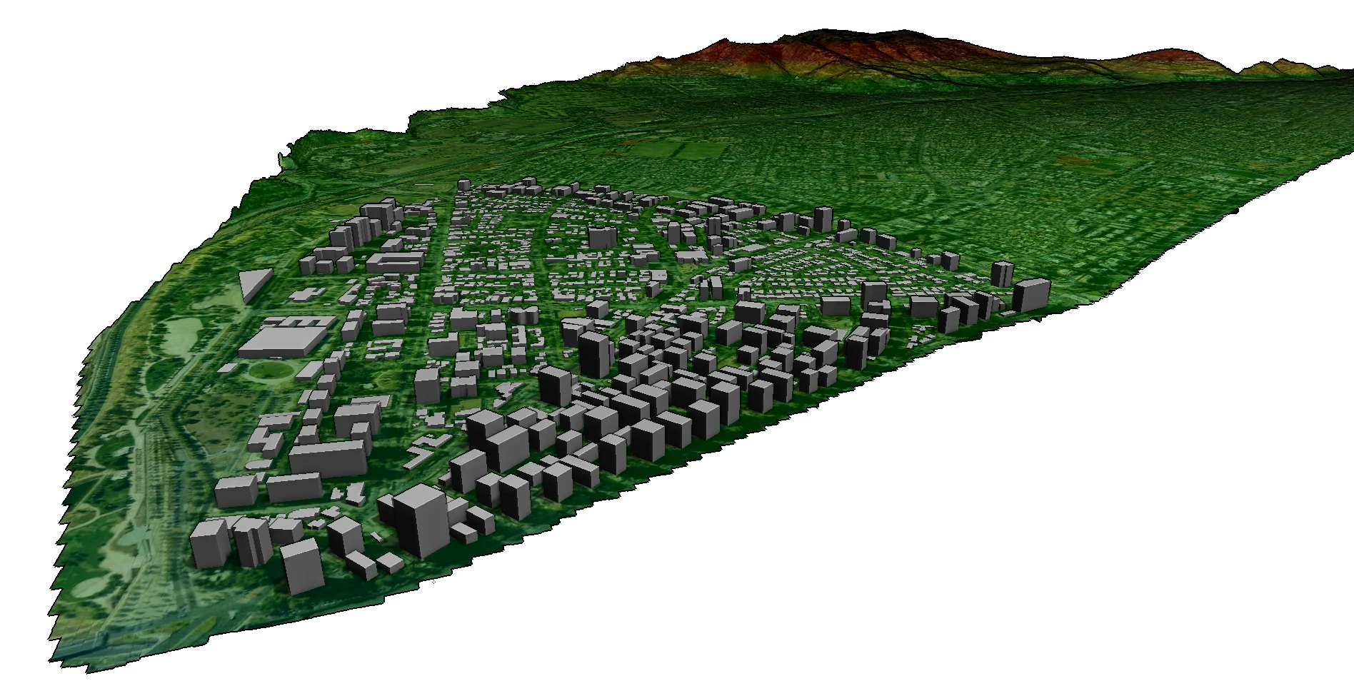 Lámina de referencia de altura edificada en Vitacura.
